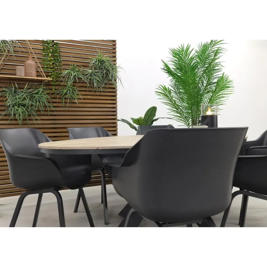 Hartman Sophie Element - Xerix/GI Edison 220 tafel - ovale tuinset