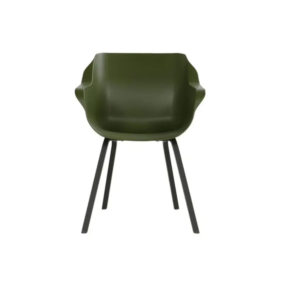 Hartman Sophie Element dining armstoel- moss groen - 4 st.