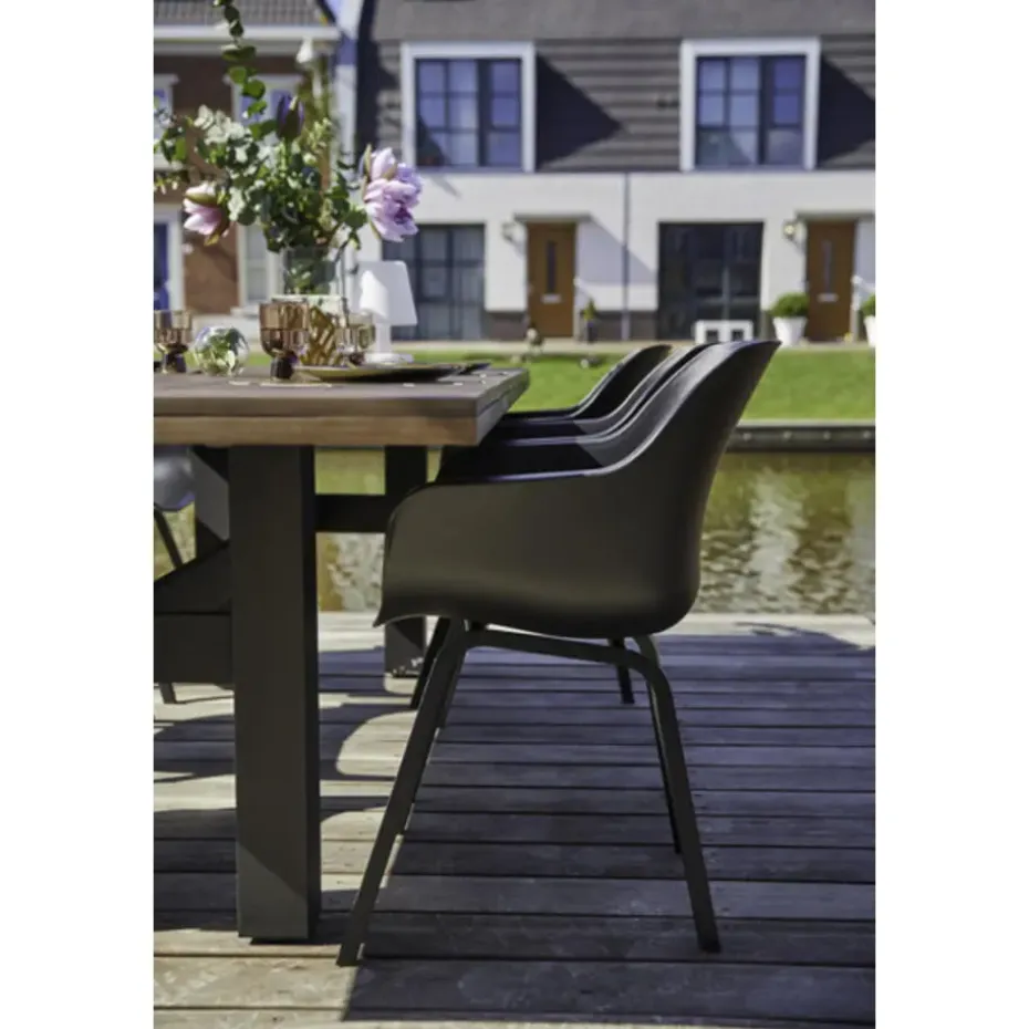 Hartman Sophie Element dining armstoel- Carbon black - 4 st.