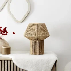 HD Factory Tafellamp Nature - 27x33cm -Boho/ibiza stijl - natuurlijk