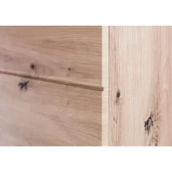 Hioshop AmandaMando kolomkast 2 deuren- 1 open vak eiken decor