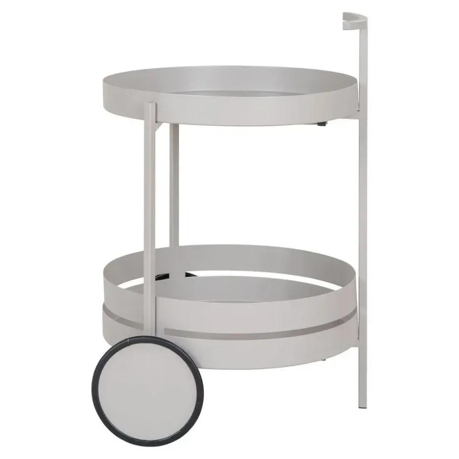 Hioshop Beja barwagen 2 planken grijs
