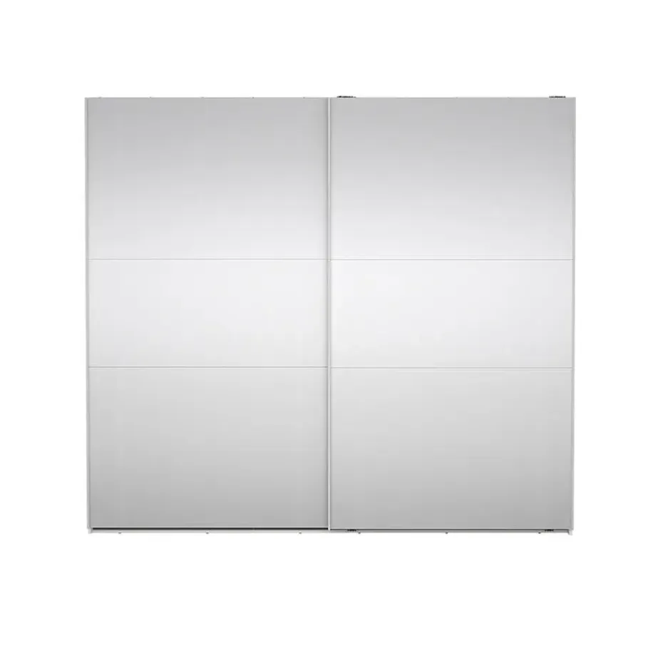 Hioshop Como schuifdeurkast 2 deuren met spiegel 245x220cm wit