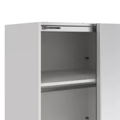 Hioshop Como schuifdeurkast 2 deuren met spiegel 245x220cm wit