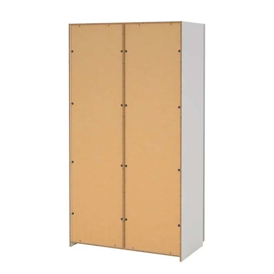 Hioshop Como schuifdeurkast 2 deuren 120x220cm wit