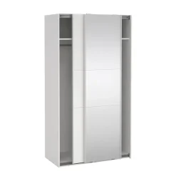 Hioshop Como schuifdeurkast 2 deuren 120x220cm wit