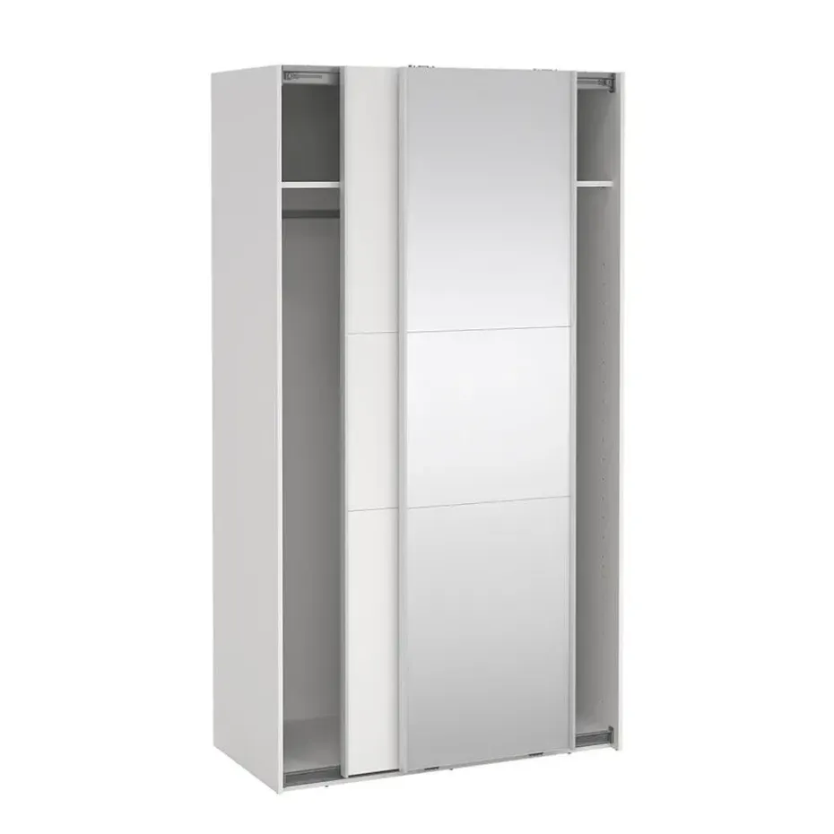 Hioshop Como schuifdeurkast 2 deuren 120x220cm wit
