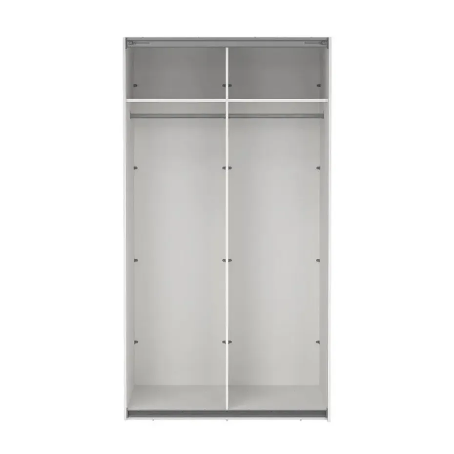 Hioshop Como schuifdeurkast 2 deuren 120x220cm wit