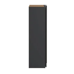 Hioshop Como schuifdeurkast 2 deuren 245x220cm mat grijs