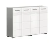 Hioshop Copa badkamer C7 wit hoogglans- lichtgrijs
