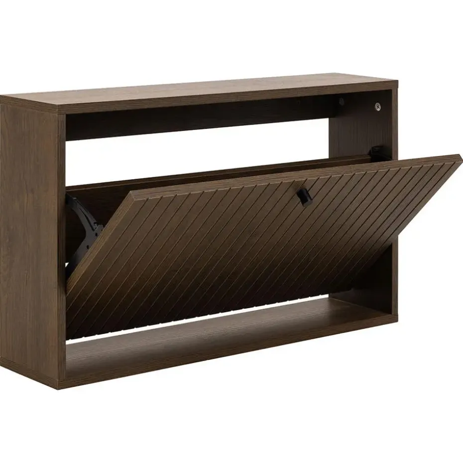 Hioshop Dylan schoenenkast 1 lade grijs