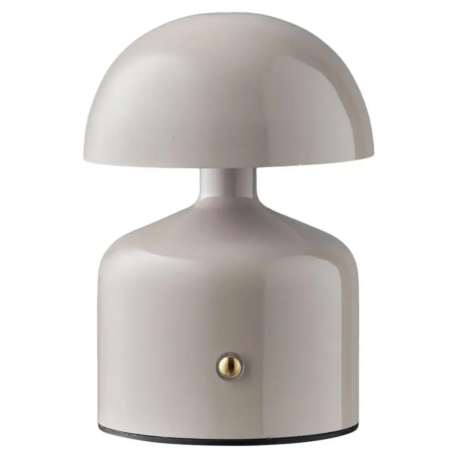 Hioshop Elida bureaulamp oplaadbaar grijs