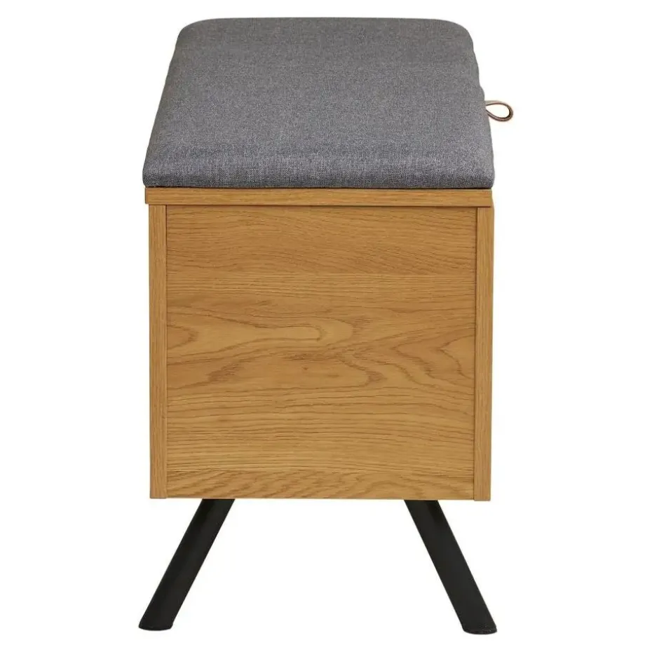 Hioshop Elna bank met opbergruimte eikendecor