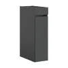 Hioshop Free badkamerkast 1 lade- 3 planken antraciet