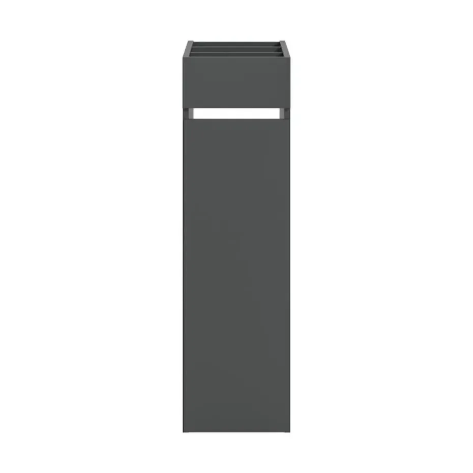 Hioshop Free badkamerkast 1 lade- 3 planken antraciet