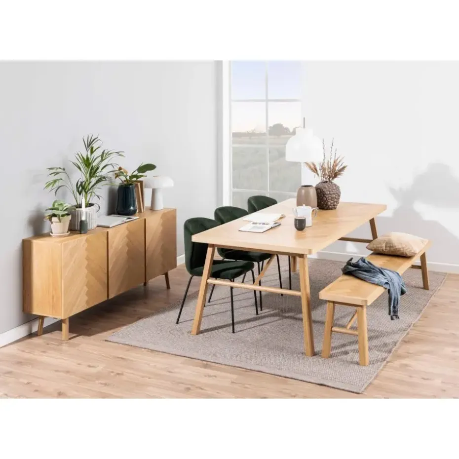 Hioshop Galdor bank Visgraat eiken decor