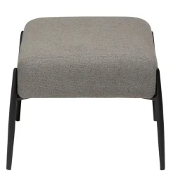Hioshop Glam Dan-Form poef bouclé lichtbruin