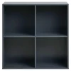 Hioshop Horne Wandplank 69x30x69cm donkergrijs
