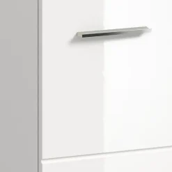 Hioshop Ice wastafel 2 deuren wit hoogglans- wit