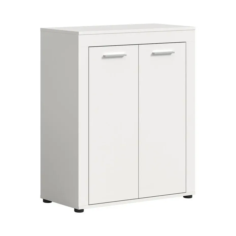 Hioshop Jam schoenenkast 2 deuren wit