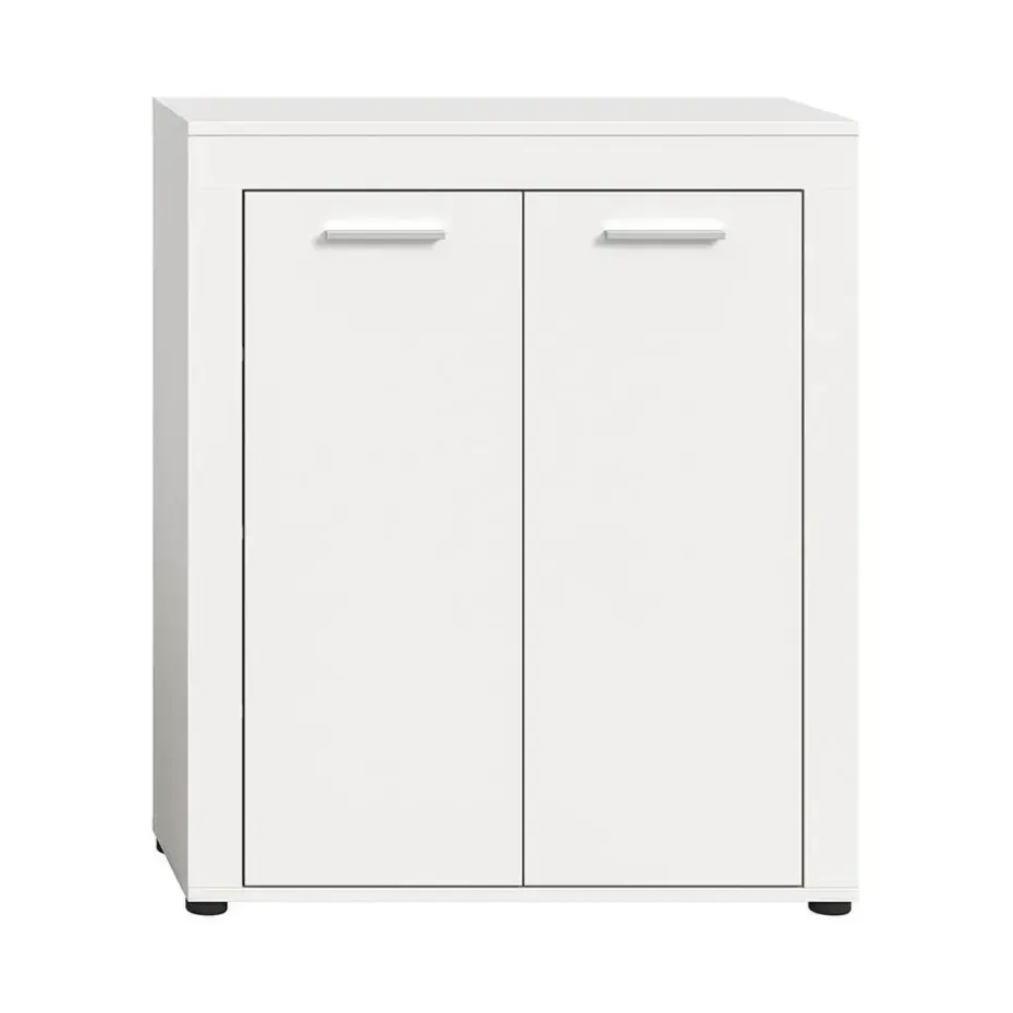 Hioshop Jam schoenenkast 2 deuren wit