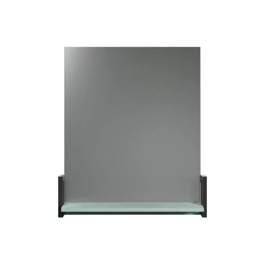 Hioshop Matix spiegel bad met plank blauw- grijs