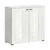 Hioshop Monte dressoir 2 deuren wit hoogglans