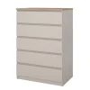 Hioshop Naia ladekast 5 lades eikdecor