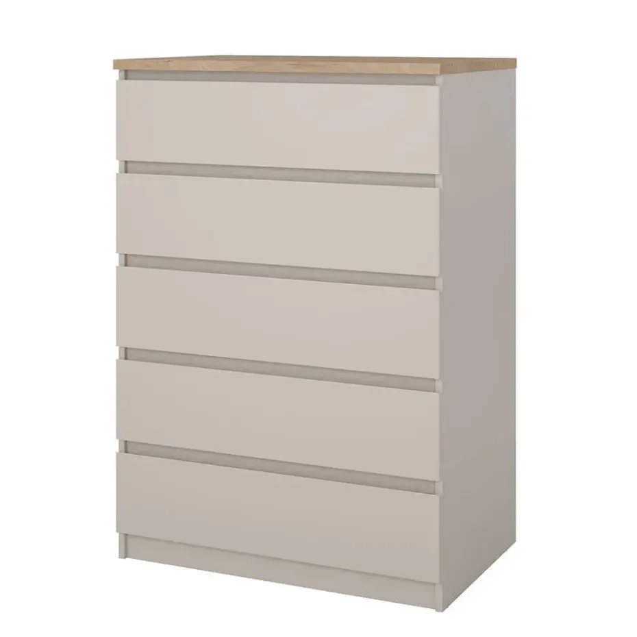 Hioshop Naia ladekast 5 lades eikdecor