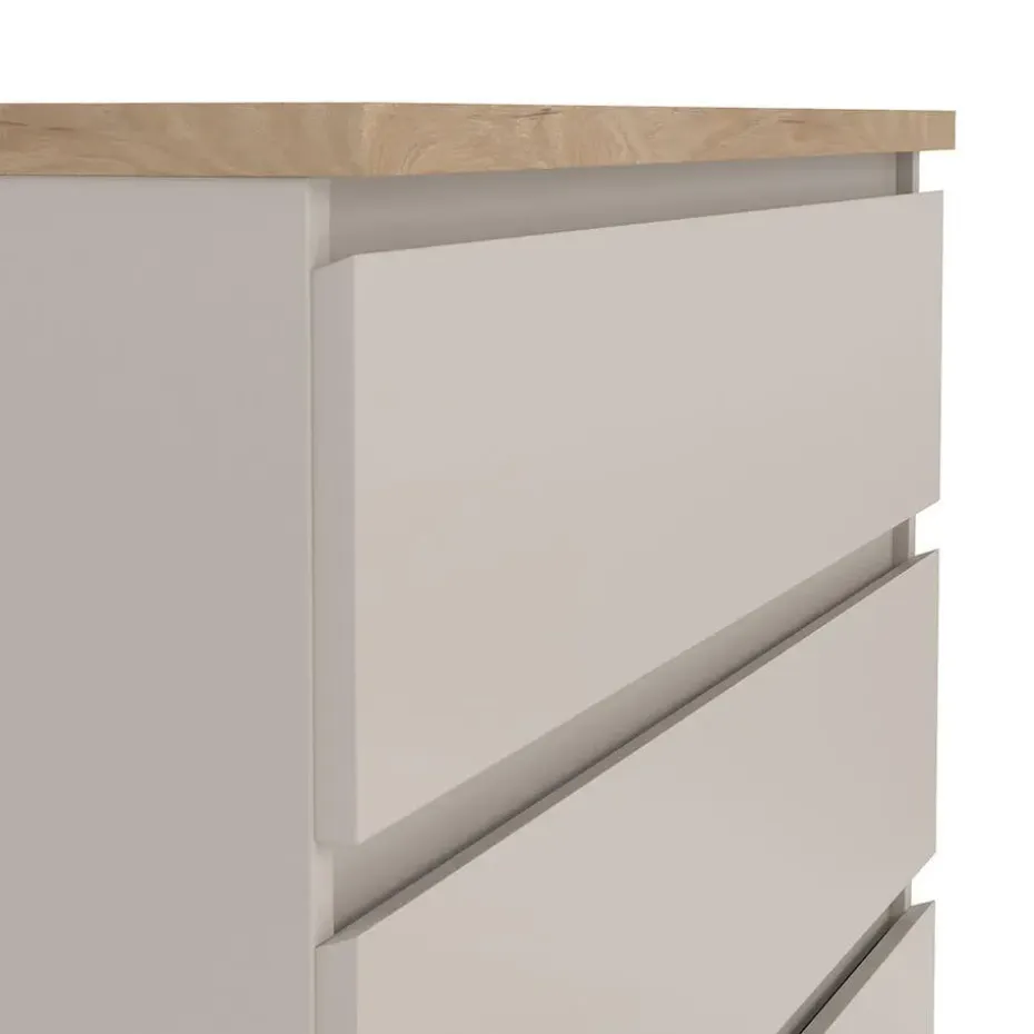 Hioshop Naia ladekast 5 lades eikdecor