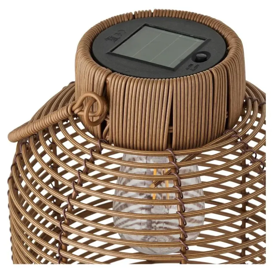 Hioshop Nelli lantaarn met geïntegreerde zonnecellen natuur