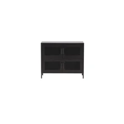 Hioshop Nett dressoir 4 deuren zwart