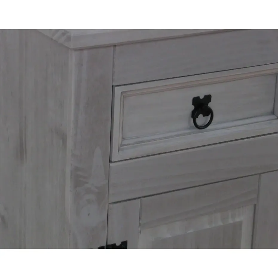 Hioshop New Mexico dressoir 132 cm breed grijs