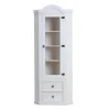 Hioshop New Mexico hoekkast vitrine wit grenen