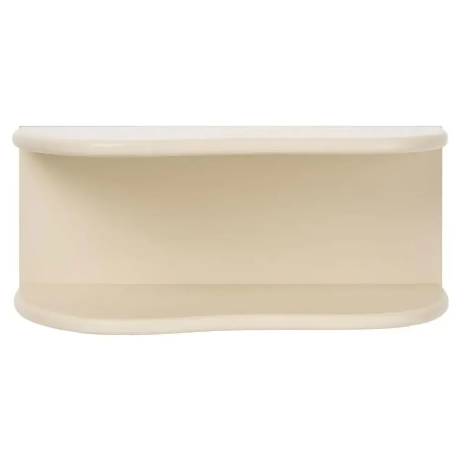 Hioshop Nia wandplank 2 planken beige