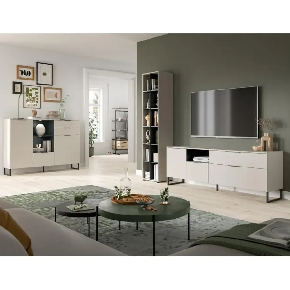 Hioshop Noida wandkast 12 vakken kasjmier decor