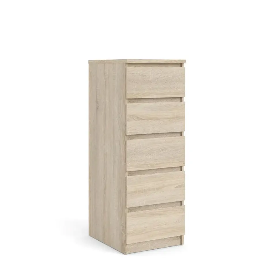 Hioshop Noulan commode 5 lades eiken decor