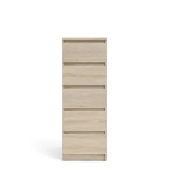 Hioshop Noulan commode 5 lades eiken decor