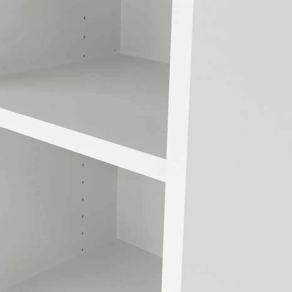Hioshop Prima wandkast 3 vakken wit