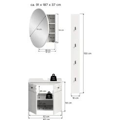 Hioshop Prisma badkamer P5 wit