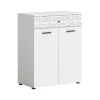 Hioshop Prisma badkamerkast 2 deuren- 1 lade wit
