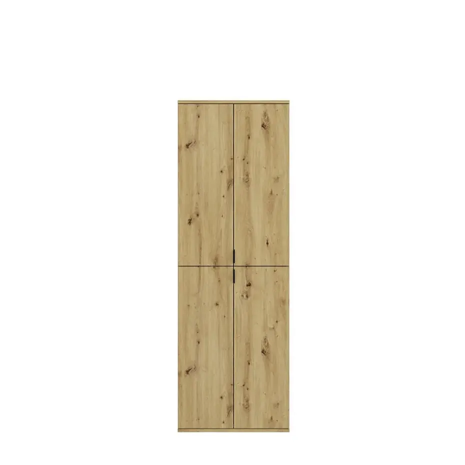 Hioshop ProjektX kledingkast 4 deuren eiken decor