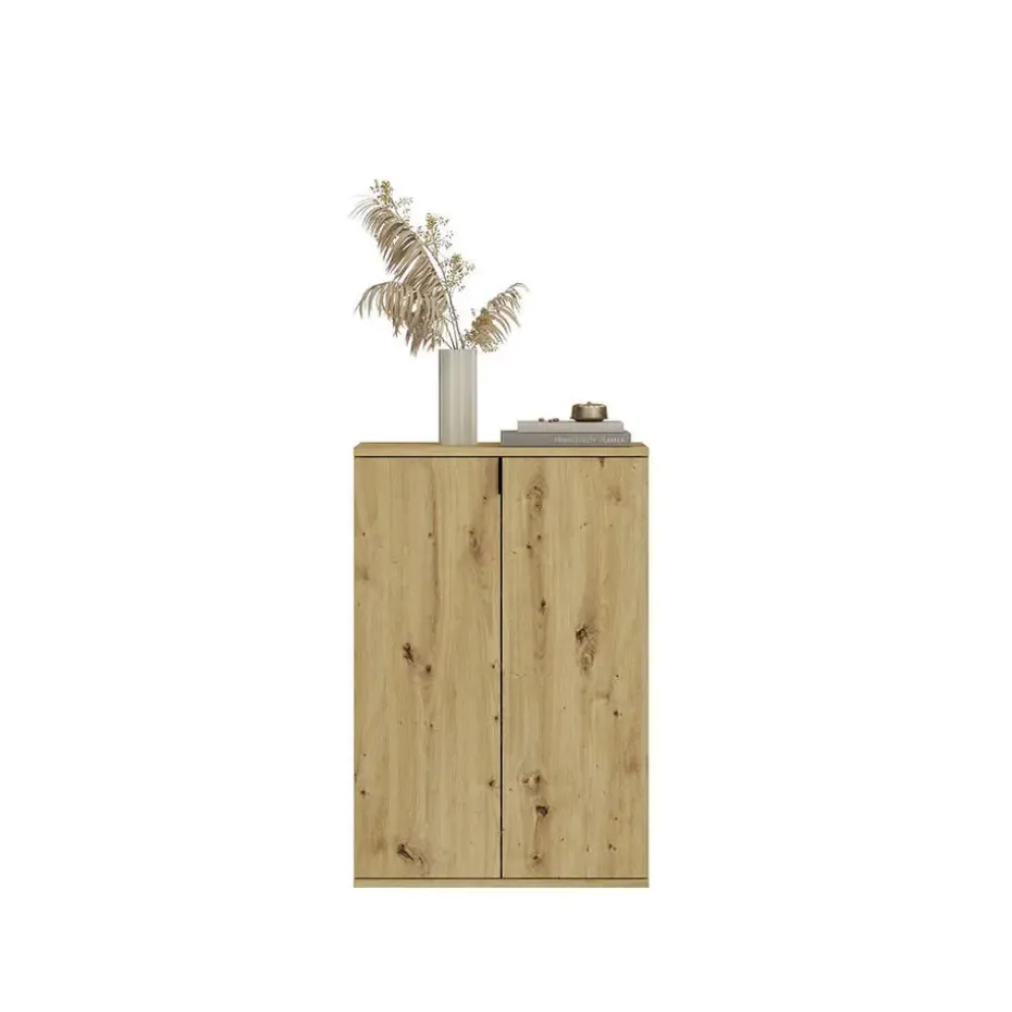 Hioshop ProjektX kommode 2+2 deuren 4 deuren eiken decor