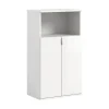 Hioshop ProjektX schoenenkast 2 deuren 1 vak wit hoogglans