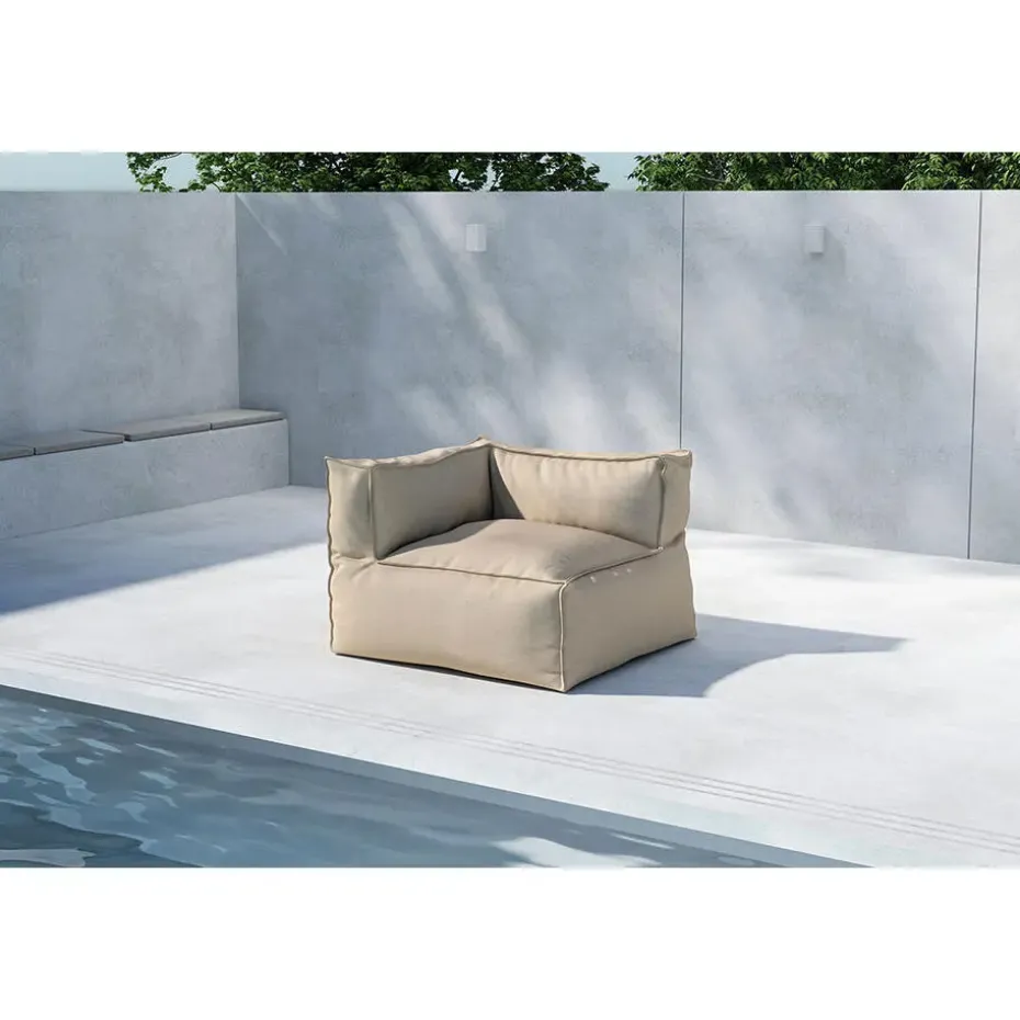 Hioshop Rambo zitzak hoekdeel beige