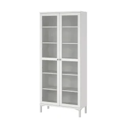 Hioshop Roma vitrinekast 2 deuren wit