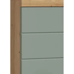 Hioshop Scout badkamerkast 1 deur- 1 lade salvie decor- eiken decor