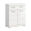 Hioshop Scout badkamerkast 2 deuren- 1 lade wit hoogglans- wit