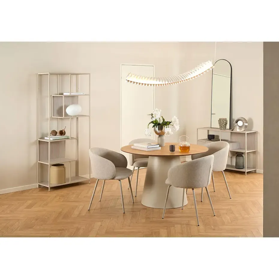 Hioshop Sea wandkast 2 lades 3 planken grijs