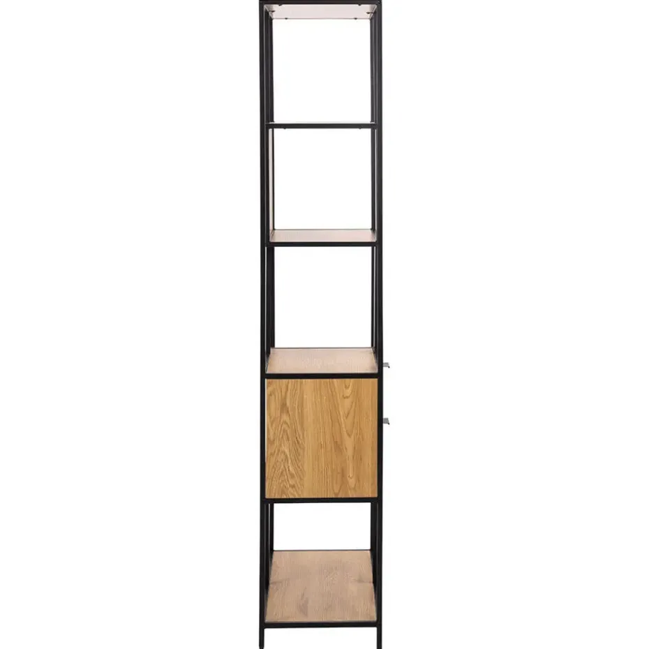 Hioshop Sea wandkast 2 lades 4 planken natuur